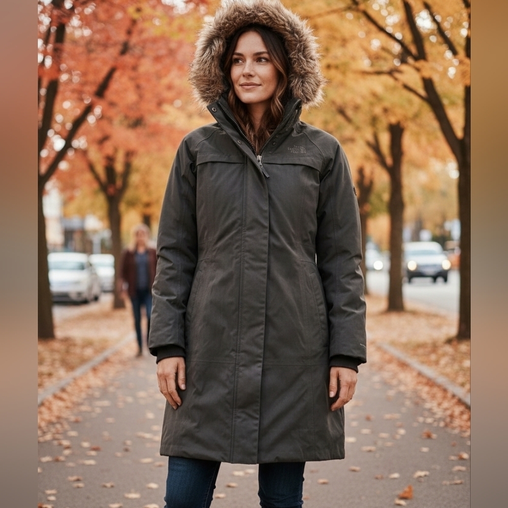 The North Face Women's Khaki Winter Coat Size Small Snow Jacket
